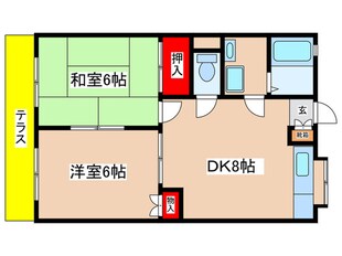 ウインベルBの物件間取画像